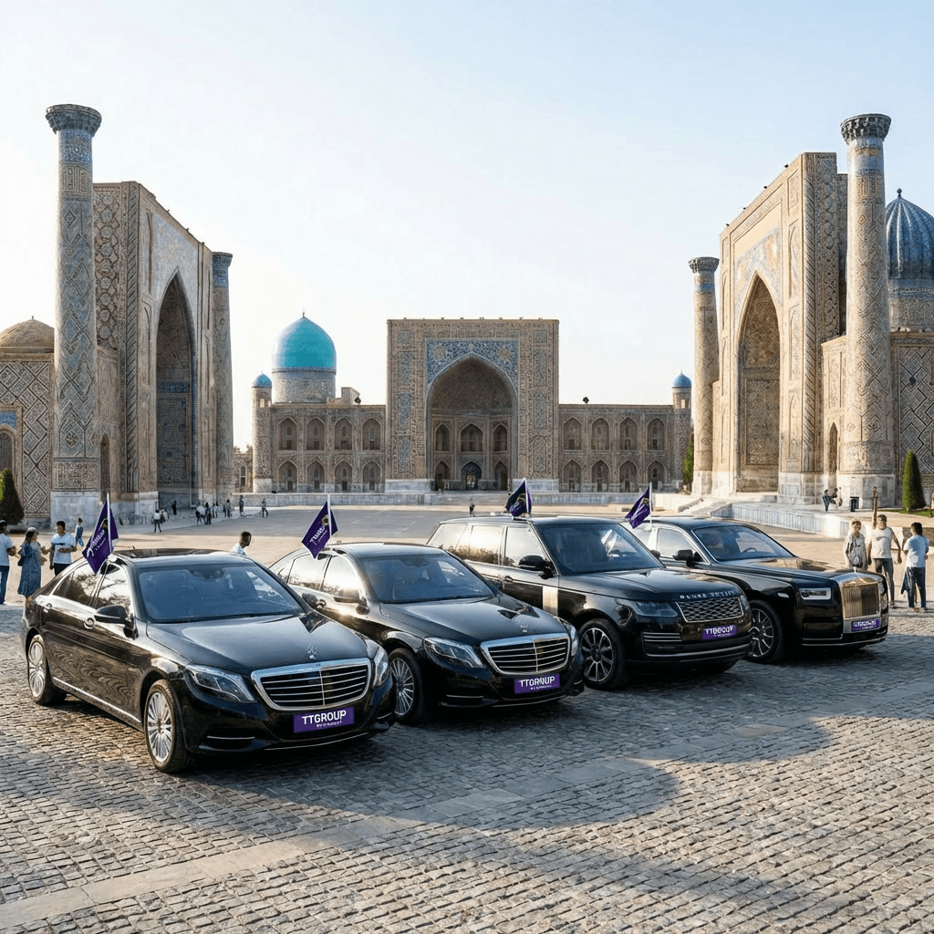 Крепость Арк в Бухаре на закате.