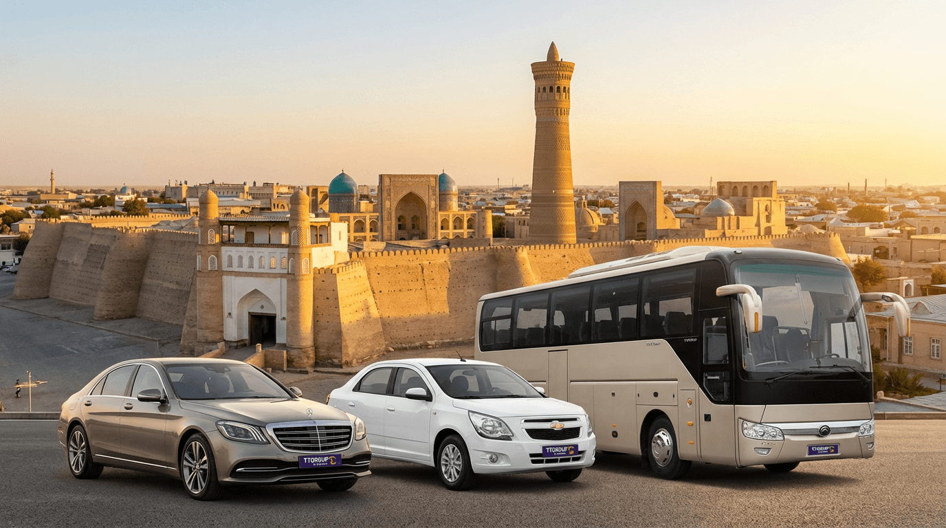 Белый внедорожник на фоне горного пейзажа