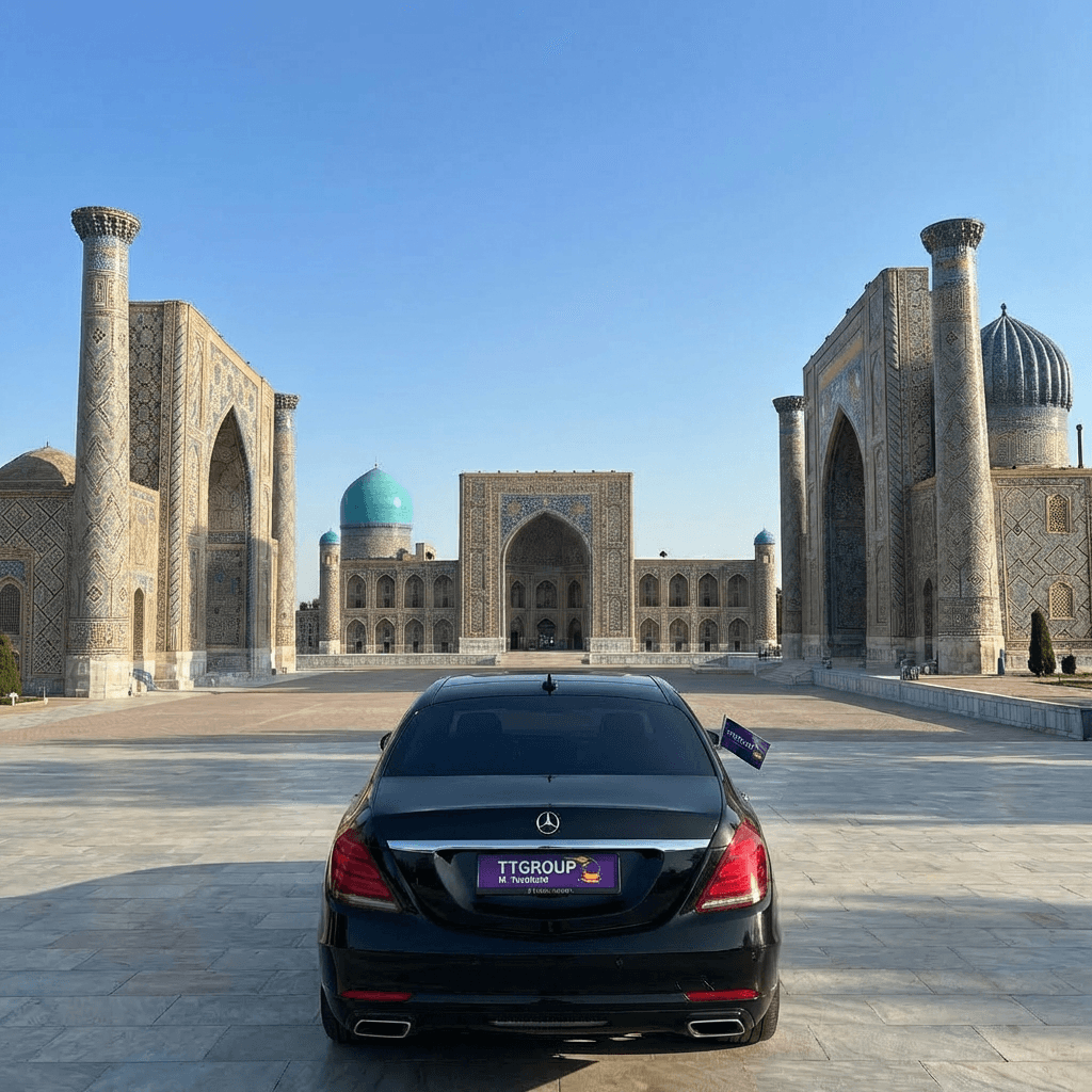 Архитектурная деталь здания в Узбекистане.